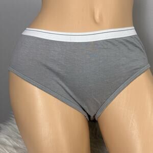 Vintage 1980s 1970s Sears Panties Size Medium Hips 35-37 100% Combed Cotton Gray